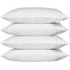 4 PACK OF PILLOW PROTECTOR COVERS - MACHINE WASHABLE POLYPROPYLENE FABRIC MATERIAL