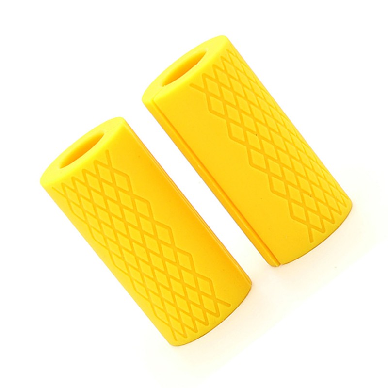 2Pcs Silicone Barbell Grips Prevent Slip Thick Bar Dumbbell Grips