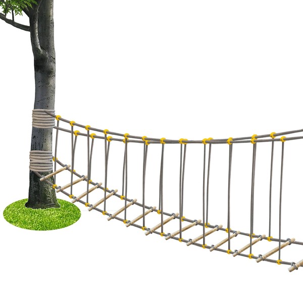 Outdoor Bridge Rope Ladder for Kids Rope Bridge Outdoor Obstacle