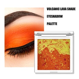 Eyeshadow Palette Eye Shadows, Eye Shadow Waterproof Quality Matte Shimmer Makeup Palette, Long Lasting Blendable Shades with Highly Pigmented Glitters(Volcanic Lava Tones)