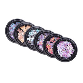 IWOWHERO Butterfly Nail Decorations Colorful Fingernail Art Paste for Manicure Safe Paper Material for Creative Nail Designs