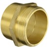 Moon 358-3063021 Brass Fire Hose Adapter, Nipple, 3" NPT Male