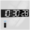 CHKOSDA Digital Wall Clock with Large Display, 28.4‘’LED 6-Digit Large
