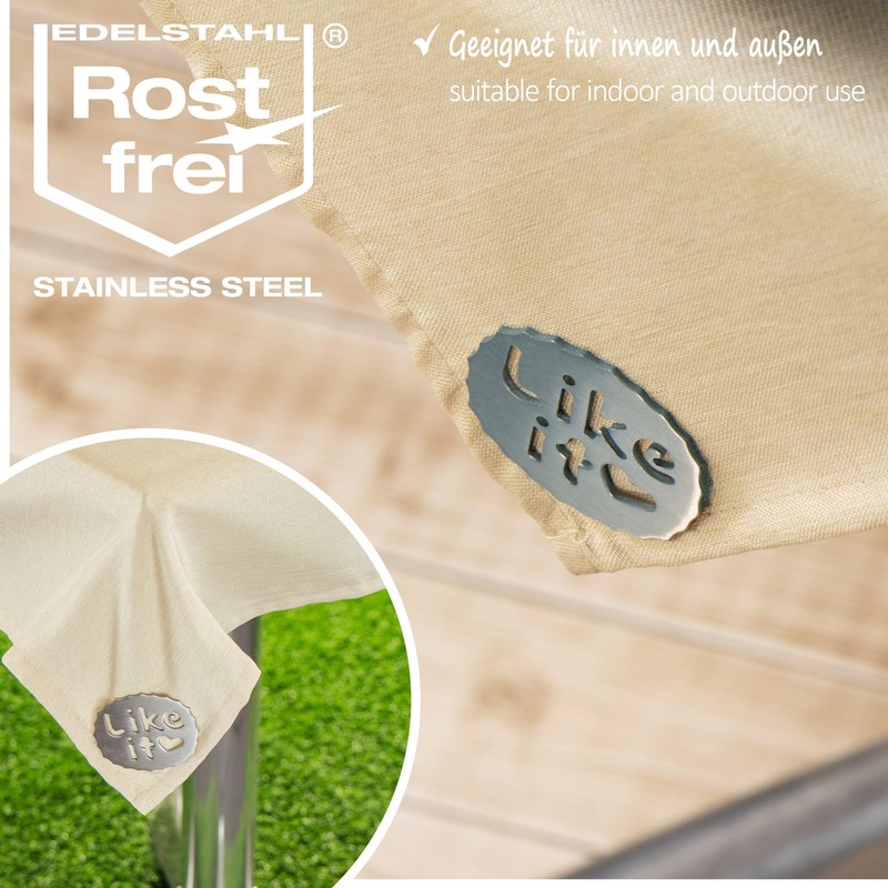 com-four® 4x tablecloth weights - tablecloth weights made of stainless