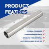 Universal T304 stainless steel Exhaust Pipe flared Tube-36" 3 Feet