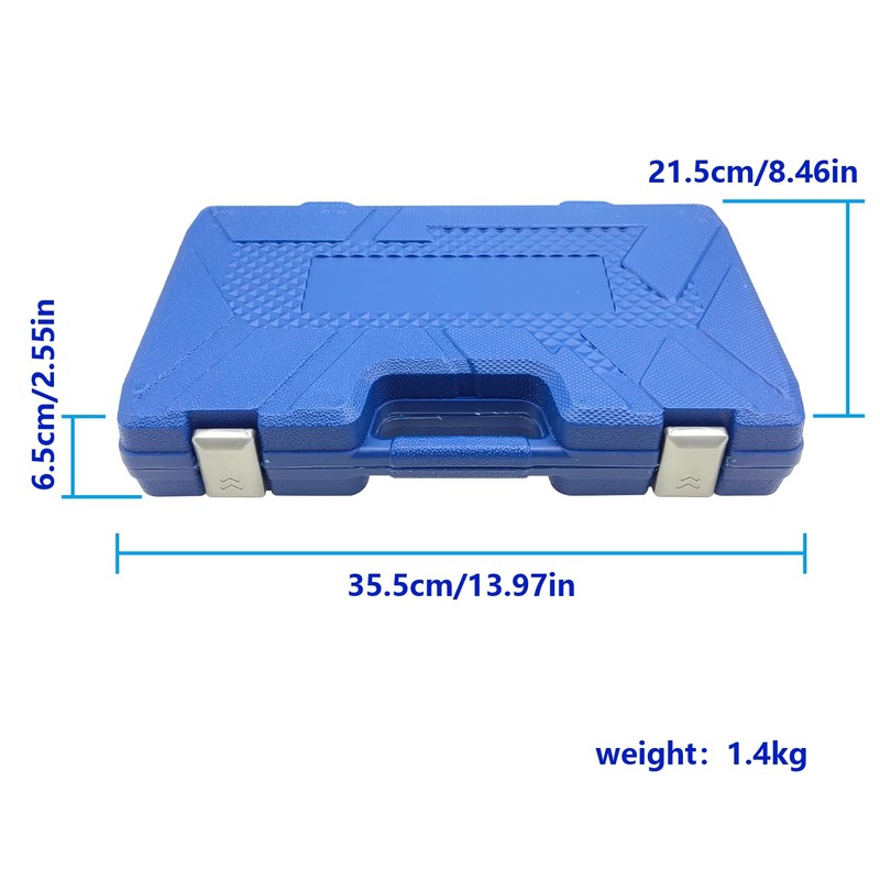 ZKTOOL 11PC(All Vehicles) 300 Psi Engine Cylinder Compression Tester with