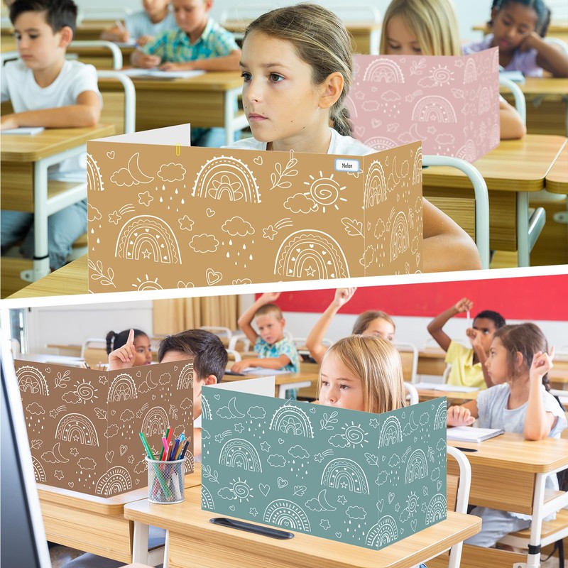 Cinrobiye 24 Pcs Boho Privacy Folders Standard for Students Cardboard
