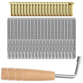 Beavorty 1 Set of Tuning Pin Nails for Lyre Harp Strings Peg Accessories String Fixator Pegs Professional Piano Tuner Spanner with Tuning Wrench
