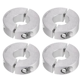 QUARKZMAN 4 Pieces Split Adjustment Rings 17 mm 40 mm AD 12 mm Wide Aluminium Alloy Depth Stop Rings Clamp for Plugs Position Holder Gears Machine Aid Industrial Anodizing