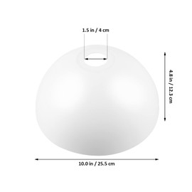 Uonlytech 4pcs Floor Lamp Shade Torchiere Lamp Shades Replacement White Plastic Bowl Lampshade Light Cover for Floor Lamp