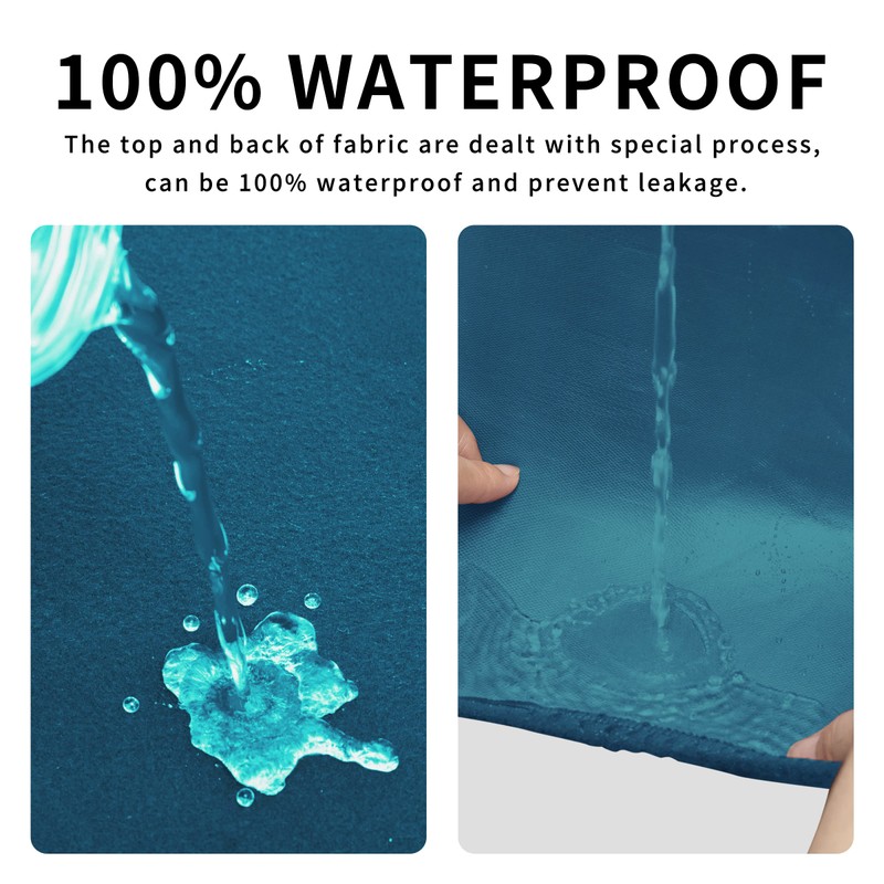 Easy-Going - Funda otomana elástica 100% doble impermeable, rectangular, plegable,