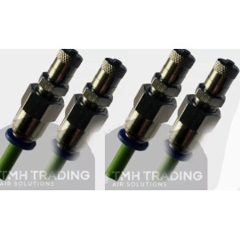 TMH Air Suspension Solutions 4 Schrader Tire Valve to 6mm Push Fit Connector - 500 PSI Maximum Pressure