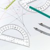 30PCS Clear Plastic Student Math Protractor 6-Inch Long 180 Degree