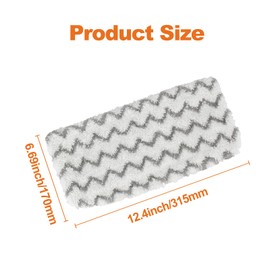 Azmuth 10 Pack Steam Mop Replacement Pads for Shark Steam Mop S1000 S1000A S1000C S1000WM S1001C S2001 Floor Steamer Pads Washable, Reusable Microfiber Cleaner Pads (10, 10 Pack)