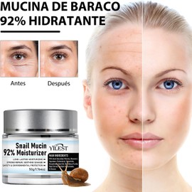 snail mucin 92% moisturizer daily face gel cream, baba de caracol facial, crema reparadora con mucina de caracol al 92% para todo tipo de pieles, paquete de 2