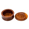 Grandslam Wooden Shaving Bowl with Lid Shaving Soap Bowl for