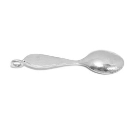 Large Spoon Pendant Charm .925 Sterling Silver