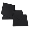 Netuno 25 Folding Cards Blank with Envelope Double Cards Black