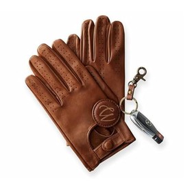 Swift WearS CLASSIC DRIVING GLOVES CHAUFFEURING SOFT GENUINE REAL LAMBSKIN LEATHER DARK BROWN TAN BLACK NAVY (XL, Tan)