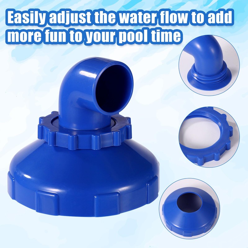 Lyreh 5pcs Pool Jet Nozzle Set, 360° Swivel Rotatable Pool