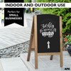 Ilyapa A-Frame Chalkboard Sidewalk Sign - Rounded Top Folding Standing