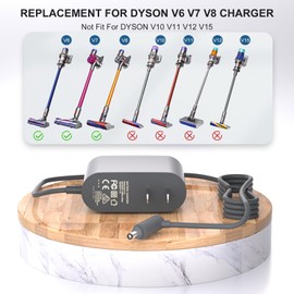 Oanlxt 26.1V Replacement Charger for Dyson V8 V7 V6 SV03 SV04 SV05 SV06 SV07 SV09 DC58 DC59 DC61 DC62 Animal Motorhead Absolute Trigger Cordless Vacuum Cleaner Power Cord 967813-02 205720-02 Adapter