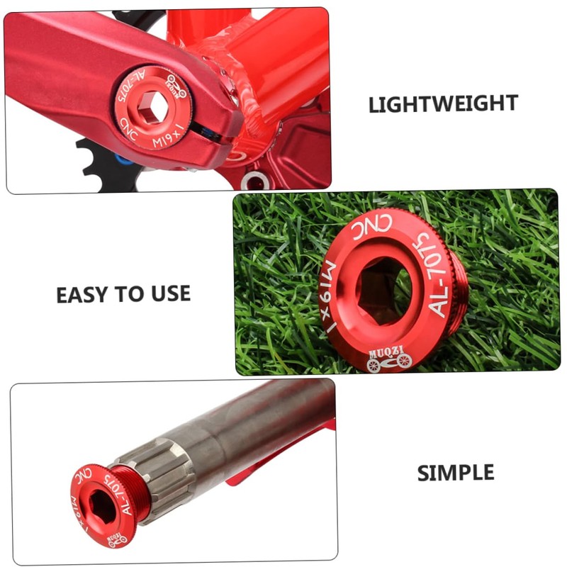Mipcase 2pcs Practical Bike Crank Bolt Mountain Bike Parts Accessories