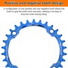 sourcing map 104BCD Bike Chainring 30T Round Narrow Wide Single