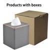 XNONE Tissue Box Cover Pu Leather Tissue Box Holder Square