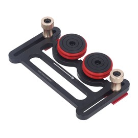 Double Wheel Bearing Roller Guiding Table Saw Roller Woodworking Aluminum Alloy Black Red