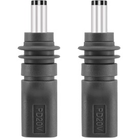 Yeebline DC 5521 to USB C Adapter, 2 Pack 100W PD DC 5.5mm x 2.1mm Male to USB Type C Female Plug Power Charging Connector Charger Adapter Suitable for Starlink Mini (USB C to DC5521)