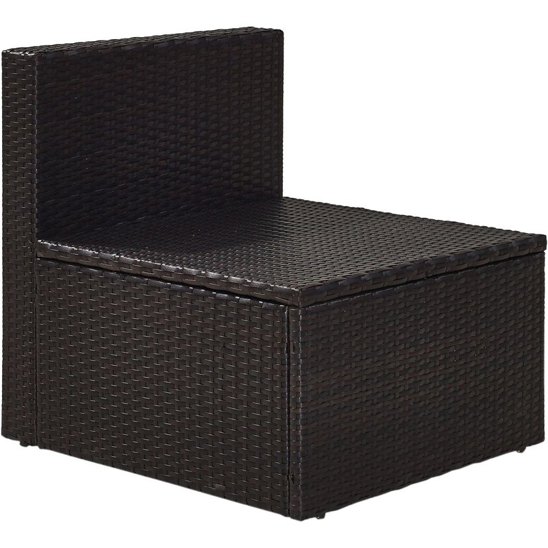 Crosley Furniture KO70090BR-SA Palm Harbor Outdoor Wicker Center Chair, Brown