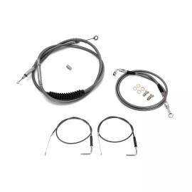 XR For Harley Softail Deluxe Rocker C Non-ABS 16” 18" Handlebar Extended Cable Kit