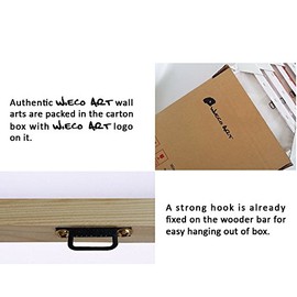 Wieco Art 5 Piece Plum Tree Blossom Canvas Prints Wall Art Abstract Floral Pictures Paintings Decor Home Decorations Modern Stretched and Framed Contemporary Giclee Red Flowers Artwork