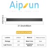 Aipsun Outdoor Wall Lighting 1 Pack, Black LED Exterior Wall