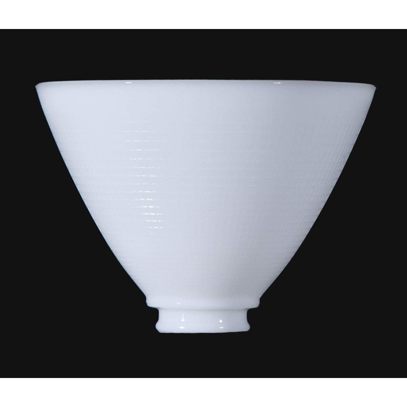 B&P Lamp 8 Inch I.E.S Opal Reflector Shade for Antique