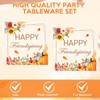 Actoridae 40PCS Happy Friendsgiving Plates and Napkins Sets - Disposable