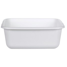 Rectangle Dishpan Finish: White