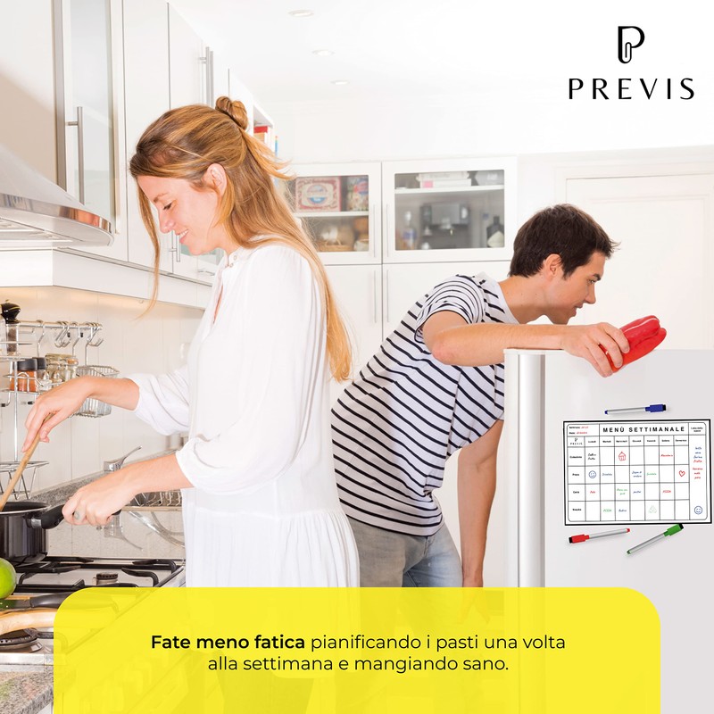 PREVIS Settimanale Lavagna Magnetic Lavagna Menu Pasti Spesa Competition ...