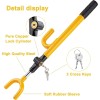 CARTMAN Vehicle Steering Wheel Lock, Car Anti-Theft Yellow