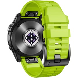 GEAK 26mm Quickfit Compatible with Fenix 5X/6X/7X Watch Band Soft Silicone 26mm Watch Band Replacement for Fenix 8 51mm Band/Fenix 5X Plus/Fenix 3/Fenix 3 HR/Fenix 6X Pro/Descent MK2i Smartwatches