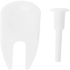 UDNUYFGZ 22-Piece Air Plug Kit with 10x5cm Long & 10x3.5cm Short Plugs + 2x6.5cm Pullers, ABS White Accessories for Secure Inflatable Ball Maintenance