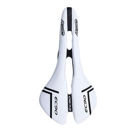 VOANZO Bicycle Seat Comfortable Nylon Fibre Saddle Universal for MTB Road Bike Mountain Bike Bicycle Seat (White)