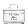 Glass Candy Dish with Lid Covered Candy Bowl Decorative Cookie