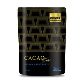 Power Super Foods | Cacao GOLD Paste Ceremonial - Chunks Cert Org 225g | Unit