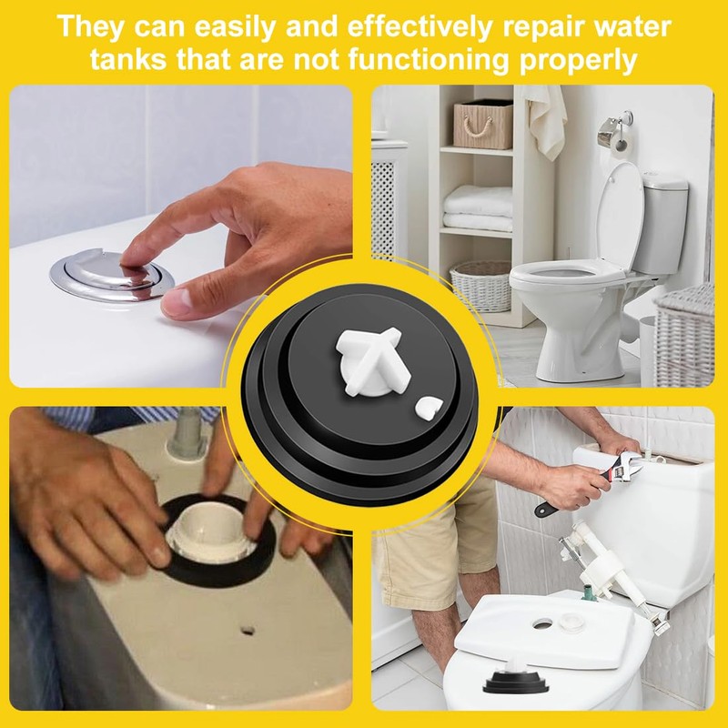 BCHKO 1 Piece Tank Inlet Diaphragm, 1-Piece Toilet Flush Seal,