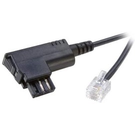 Vivanco Telephone Connection Cable TAE-F Male to RJ 11 Male Black