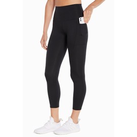 Zobha Women's Standard Easy Astra High Rise Pocket Legging, Black