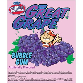 Concord Dubble Bubble Gum Balls GRAPE (0.94'')-1.5Lbs