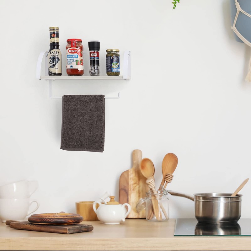 Farmhouse Wood Paper Towel Holder Under Cabinet Wall Mount Paper